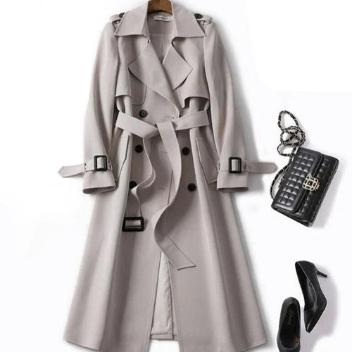 Drune | einfarbiger trenchcoat für damen