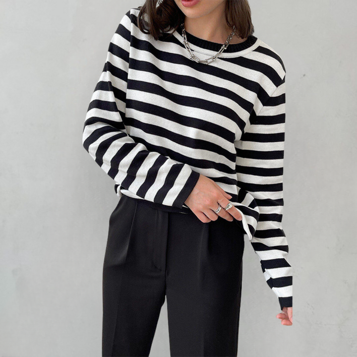 Drune | Elegantes Gestreiftes T-Shirt