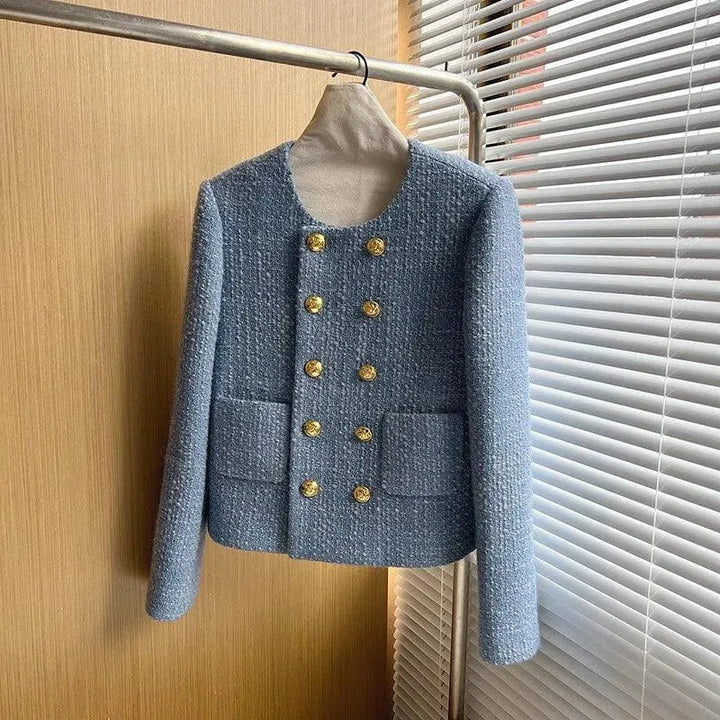 Drune | Doppelreihige Damen Kurz Tweedjacke