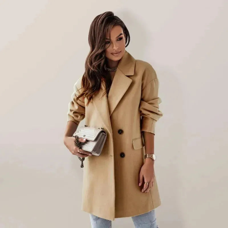 Drune | Doppelreihiger Frauen-Trenchcoat