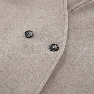 Drune | Kurzer Doppelreiher Mantel Minimalistische Maßgeschneiderte Winterjacke