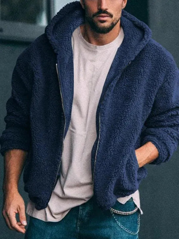Drune | Doppel-Seitige Kapuzen Herren Winterjacke