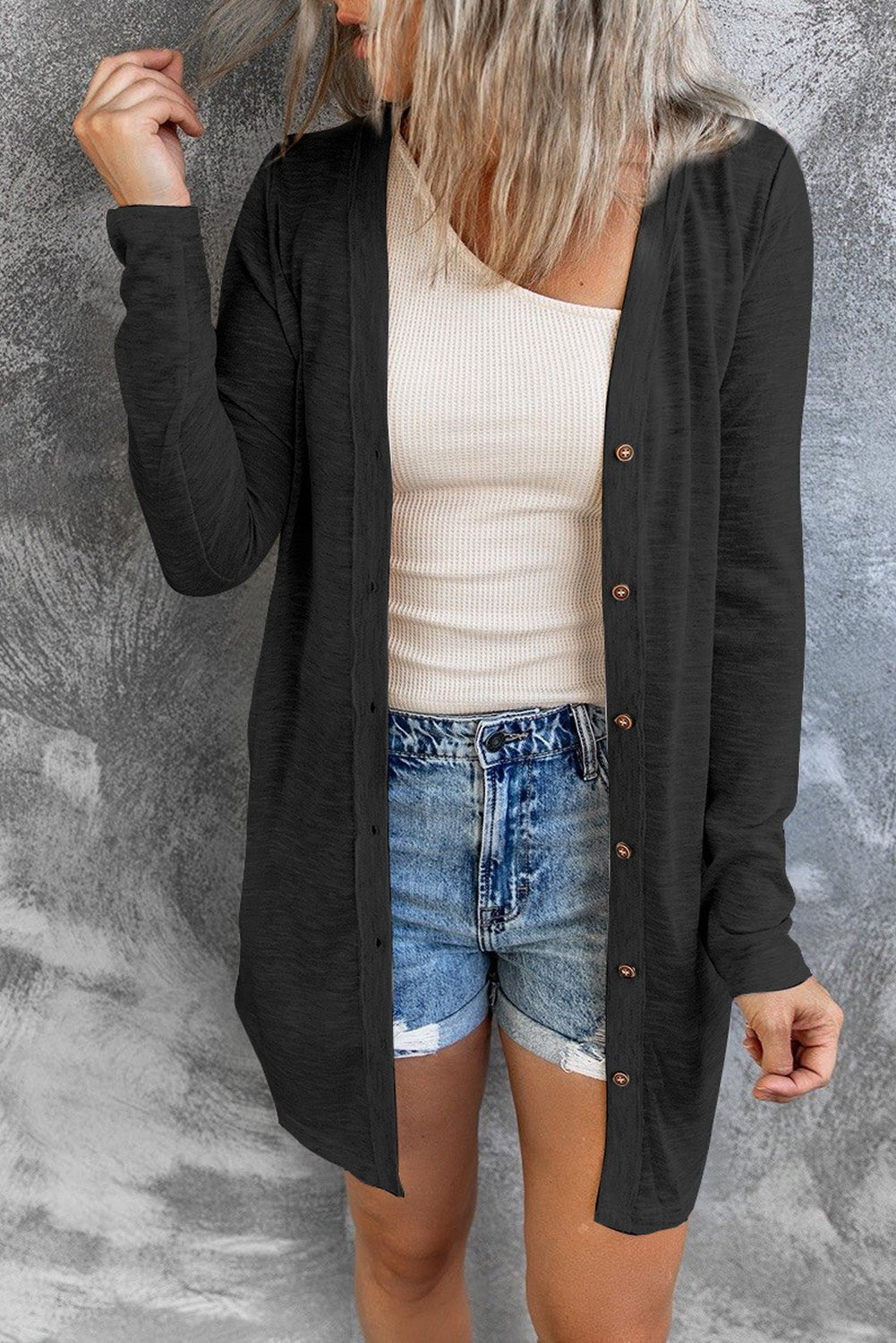 Drune | Langärmelige Strickjacke