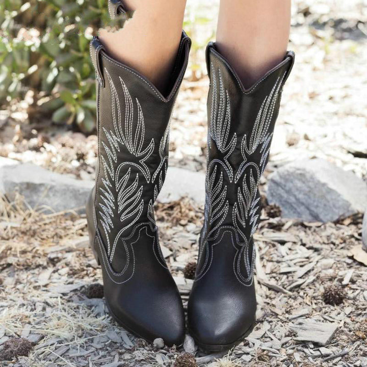 Drune | Cowboy Stiefel Mit Spitzem Kopf