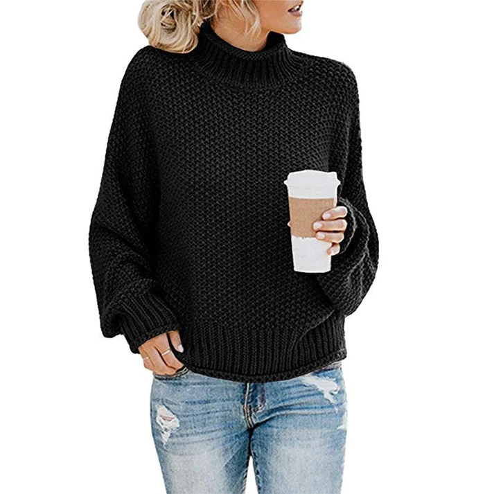Drune | Sweater - Grober Strick Rollkragenpullover