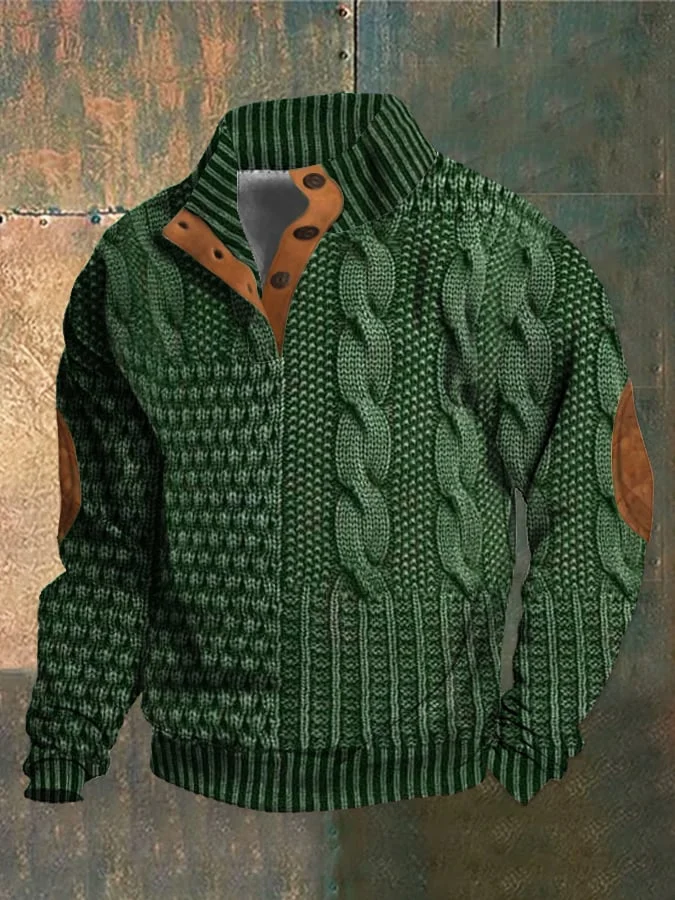 Drune | Herren Retro Kaschmir Rollkragenpullover Mit Hohem Kragen
