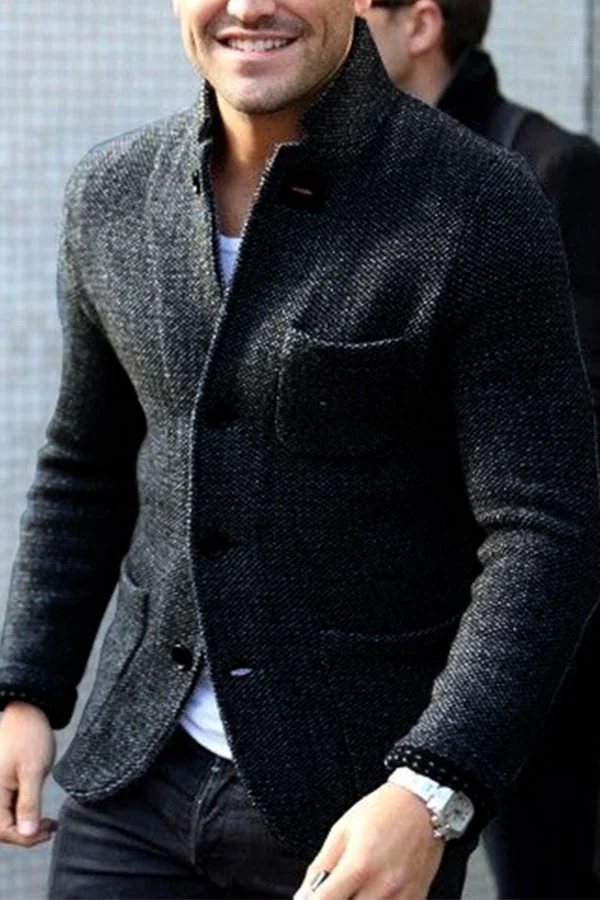 Drune | Heren Retro-Strickjacke