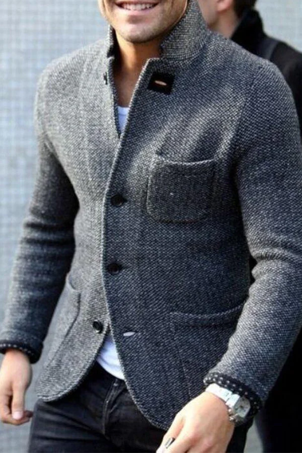 Drune | Heren Retro-Strickjacke