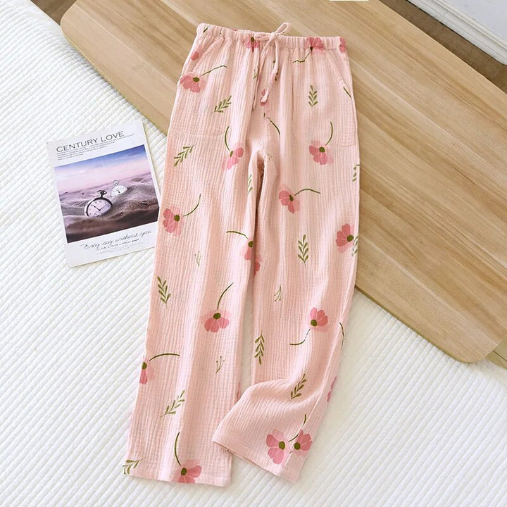 Drune - Geblümte Pyjamahose