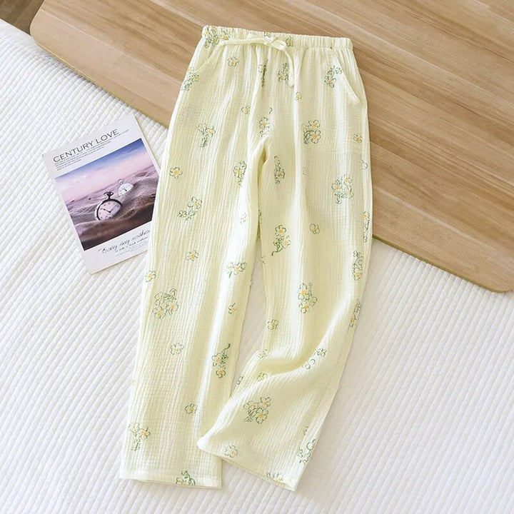 Drune - Geblümte Pyjamahose