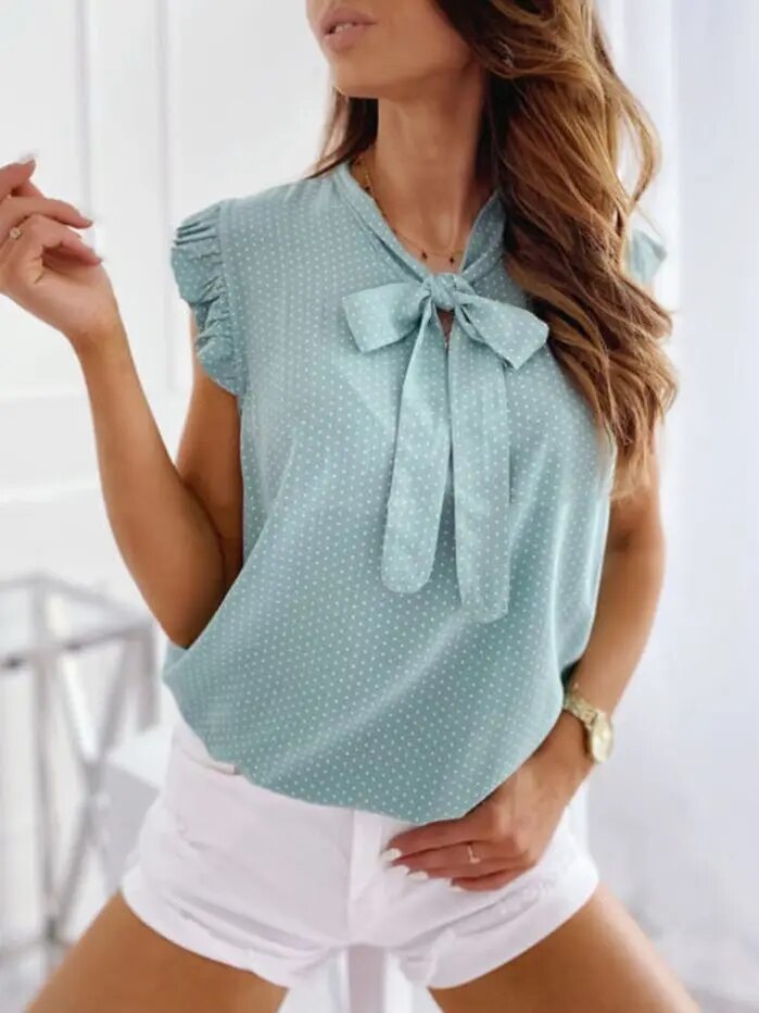 Drune - Krawatte Schleife Bluse