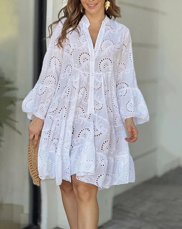 Drune - Kleid Mit Ausgehöhlten Mustern