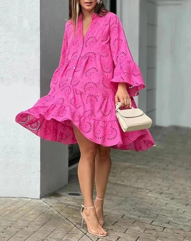 Drune - Kleid Mit Ausgehöhlten Mustern