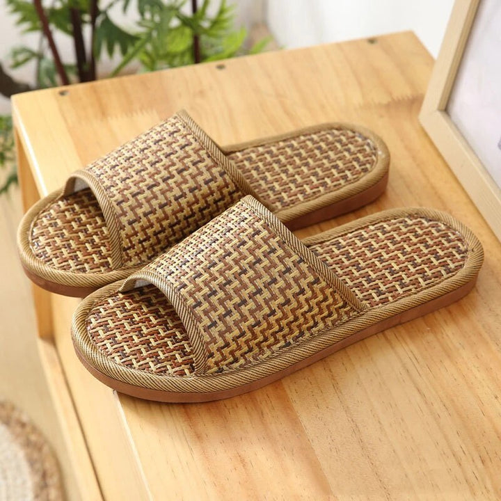 Drune - Bambus Rattan Pantoffel