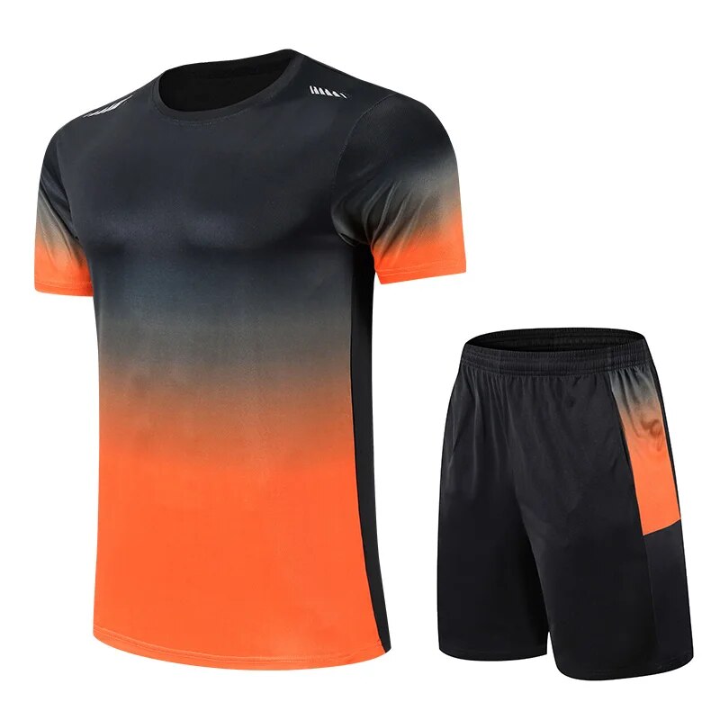 Sportbekleidungsset Zweiteilig Männer Farbverlauf