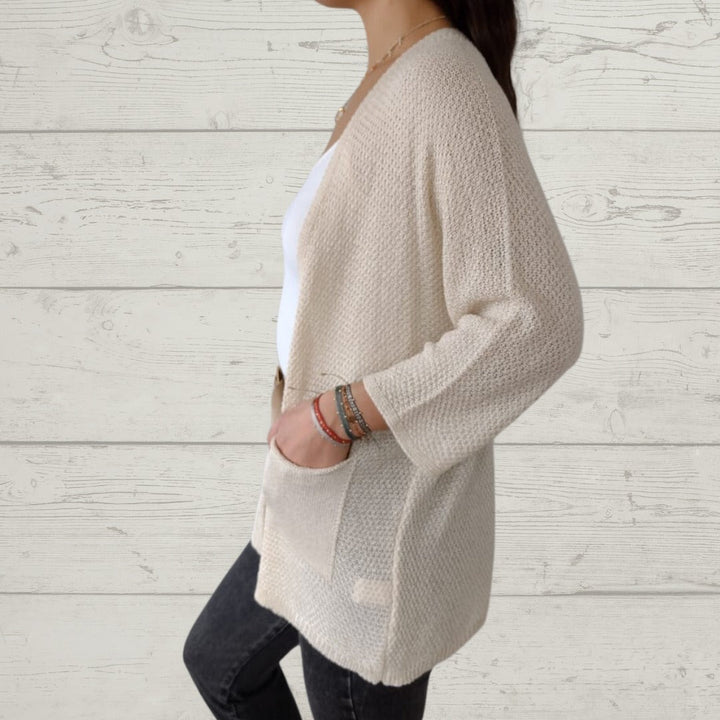 Drune | Lässige Strickjacke mit Stylischen Taschen