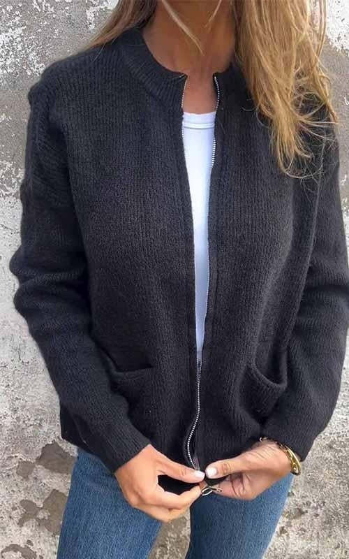 Drune | Rundhalsjacke Im Raffinierten Stil