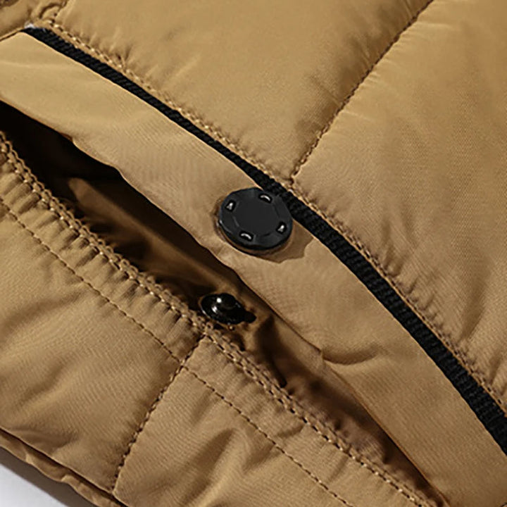 Drune | Herren Winterjacke mit Fellkapuze