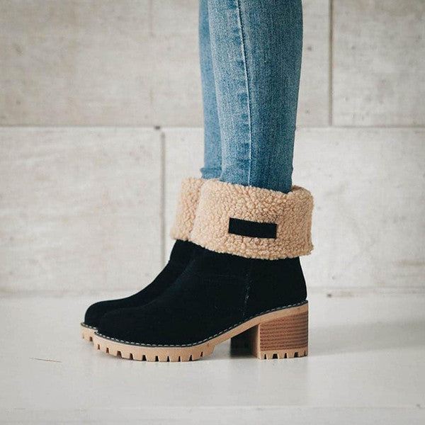 Drune | Stilvolle Warme Schneestiefel Aus Leder