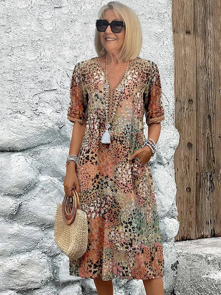Drune | Vibrant Midi-Kleid