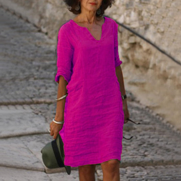 Drune | Midi Kleid - Stilvolles und Entspanntes Midikleid für Jeden Tag