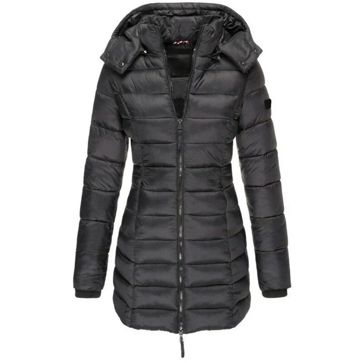 Drune | Damen Steppjacke mit Kapuze, elegant und bequem