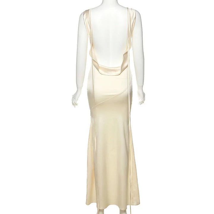 Drune | Elegantes Kleid mit Wasserfallausschnitt im Meerjungfrauenstil