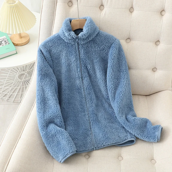 Drune | Fleecejacke - Weiches Korallenfleece - Lockere Passform - Wendbar - Hochgeschlossen
