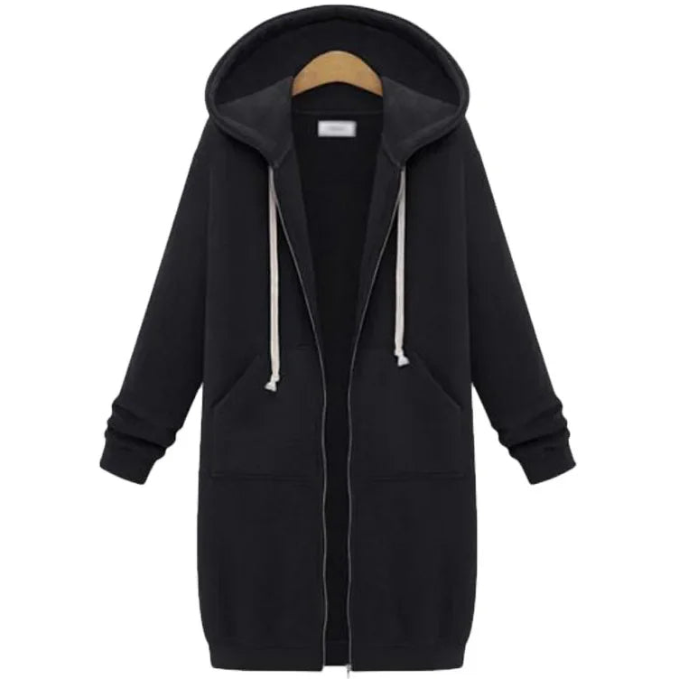 Drune | Lange Kapuzenjacke