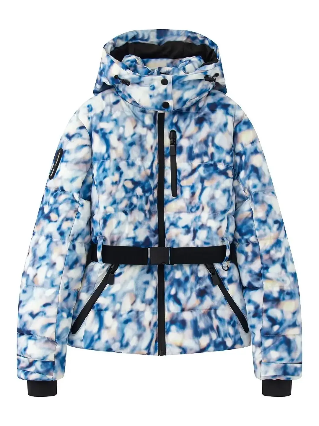 Drune | Skijacke gesteppte Puffer wasserdicht mit Gürtel und Kapuze