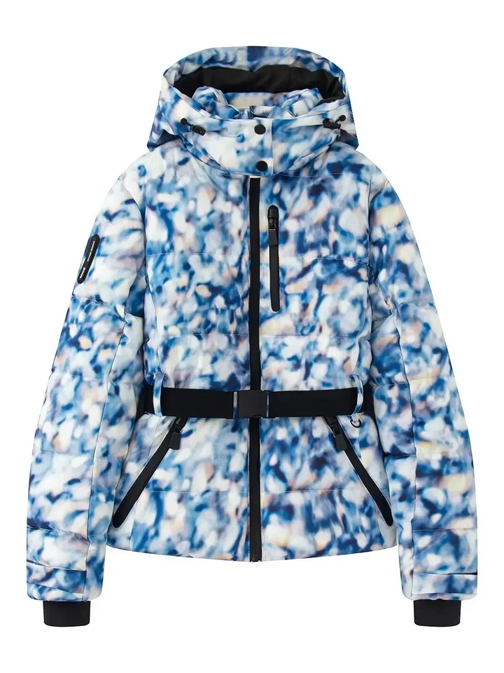 Drune | Skijacke gesteppte Puffer wasserdicht mit Gürtel und Kapuze