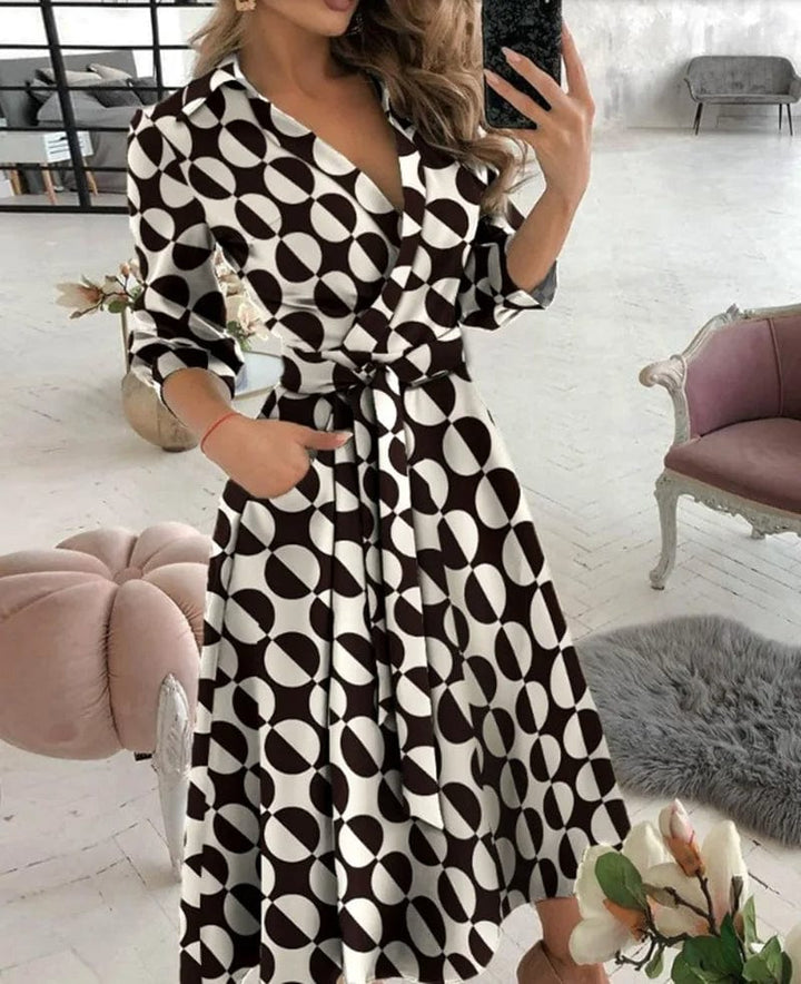 Drune | Midi Kleid Elegantes Design Formelle & Abendmode