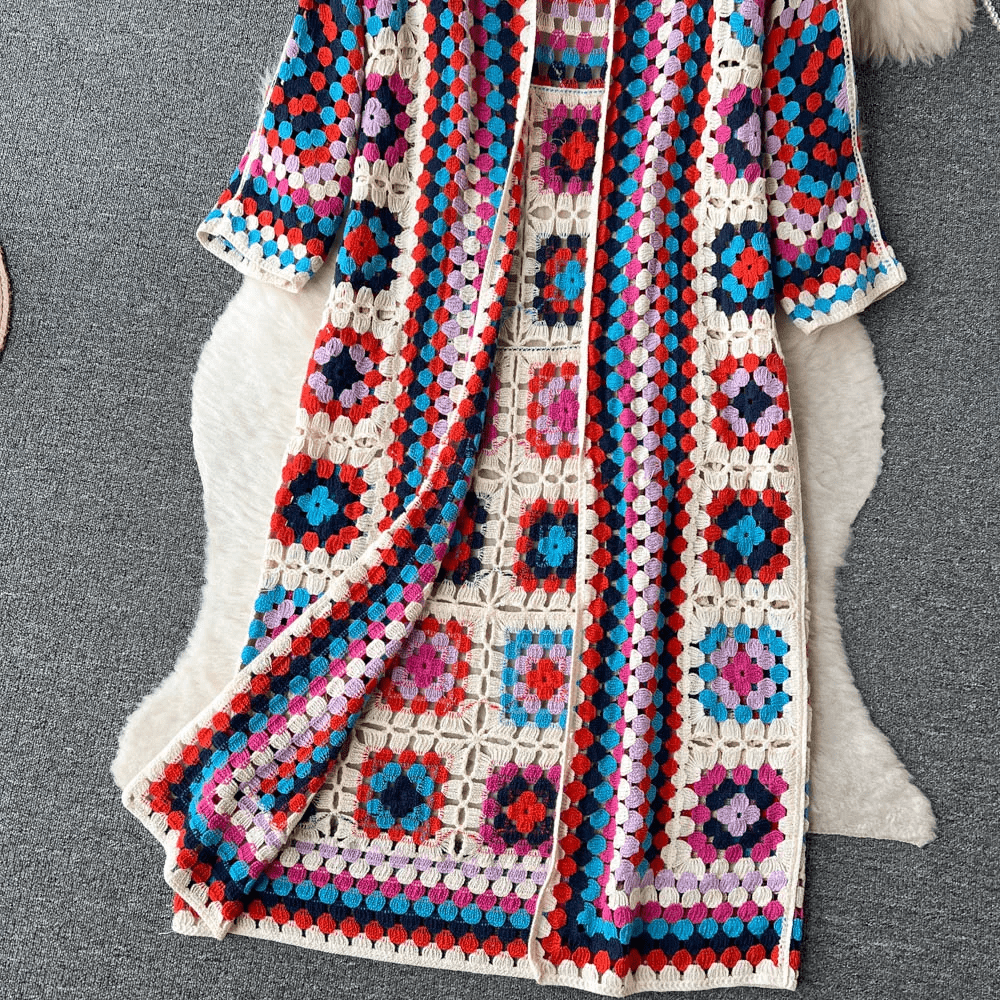 Drune | Langer Cardigan Chic Moderner Stil Ideal für den Frühling