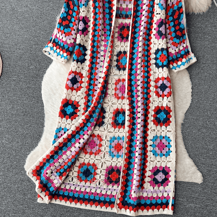 Drune | Langer Cardigan Chic Moderner Stil Ideal für den Frühling