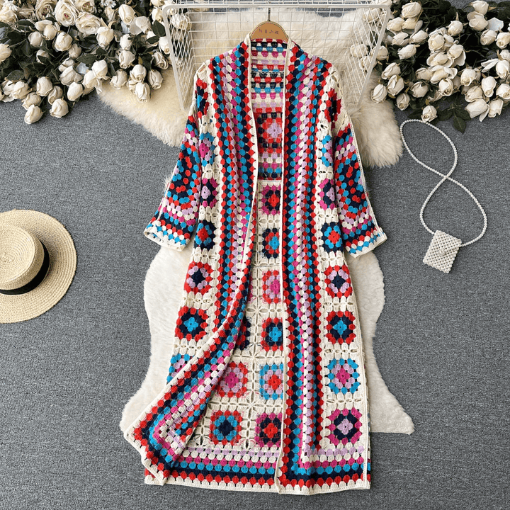 Drune | Langer Cardigan Chic Moderner Stil Ideal für den Frühling