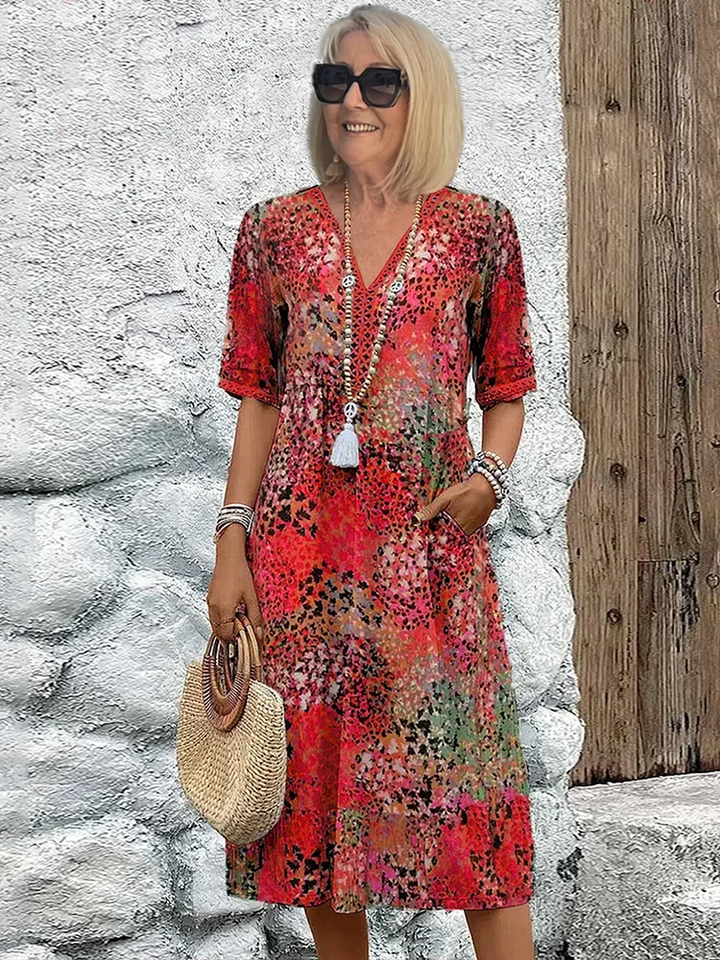 Drune | Vibrant Midi-Kleid