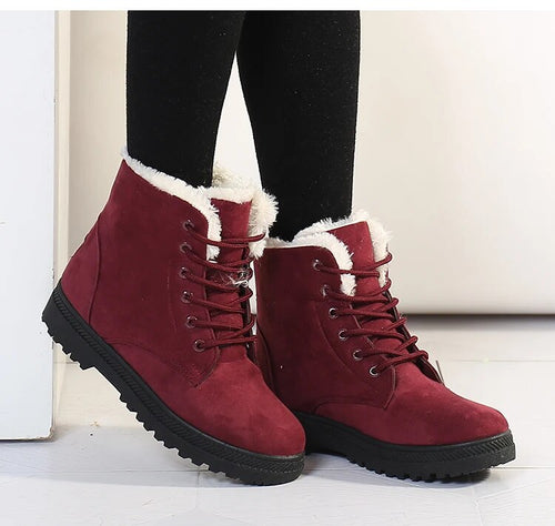 Drune | Rutschfeste Schneestiefel Mit Schnürsenkeln