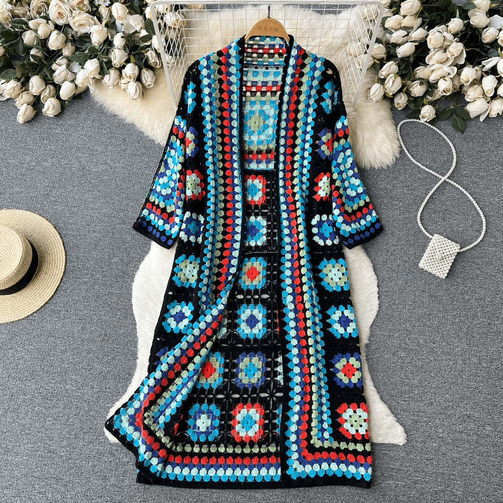 Drune | Langer Cardigan Chic Moderner Stil Ideal für den Frühling