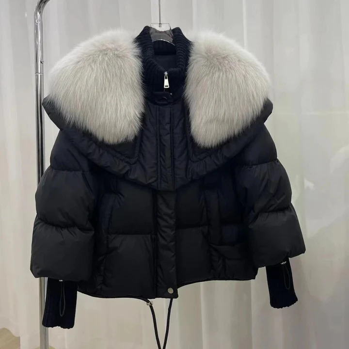 Drune | Pelz-Daunenjacke