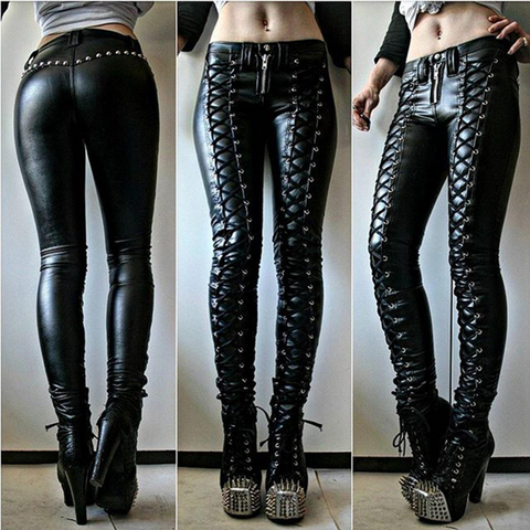 Drune | Schlank und Stilvoll Punk Bandage Hose