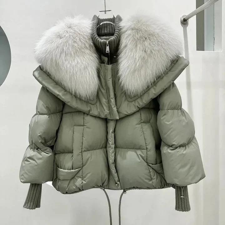 Drune | Pelz-Daunenjacke