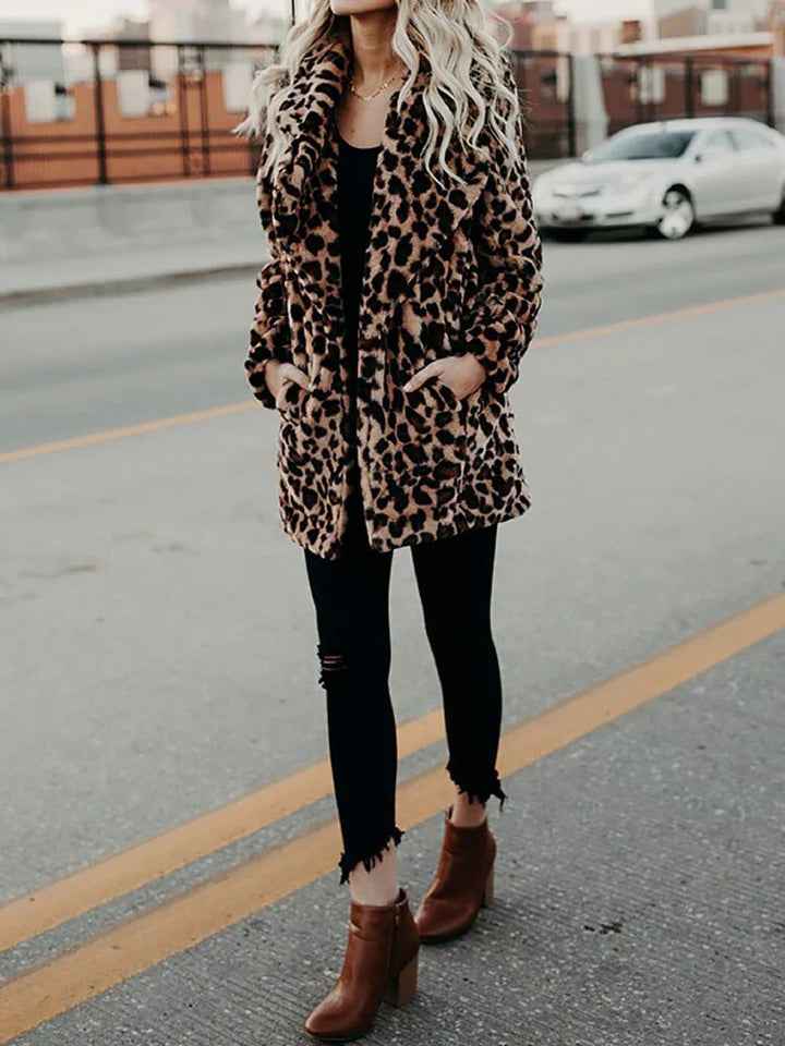 Drune | Die Beste Kuschelige Eleganz Winter Plüsch Pelz Jacke