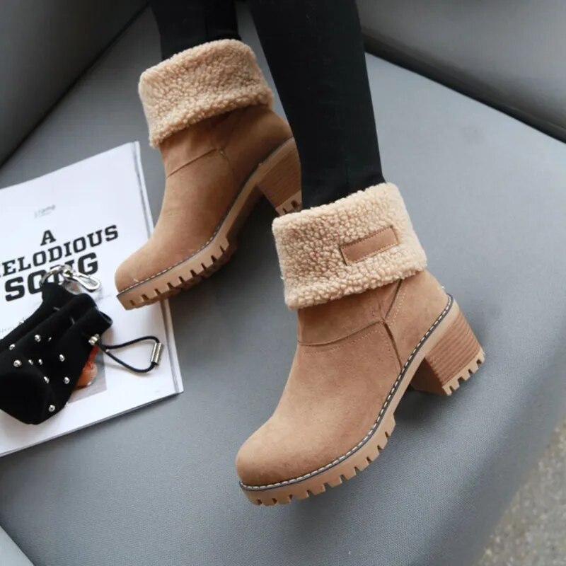 Drune | Bequeme Winter Knöchel Stiefel Mit Wolle Für Damen - Perfekt für Outdoor-Aktivitäten
