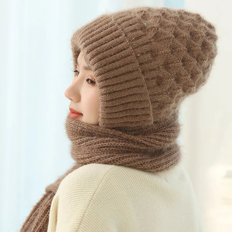 Drune | Mütze und Schal Set - warme Damen Winteraccessoires
