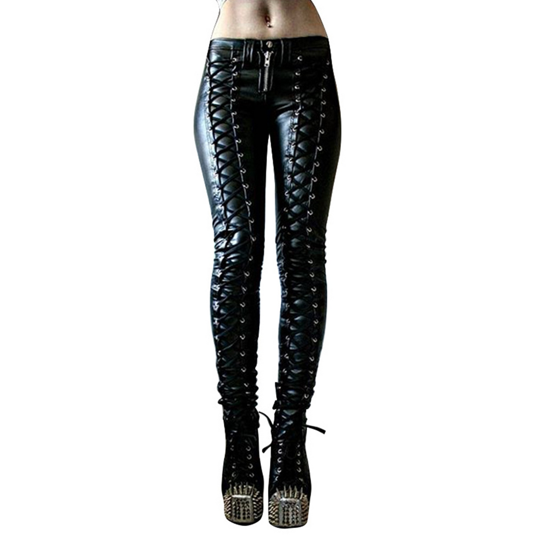 Drune | Schlank und Stilvoll Punk Bandage Hose