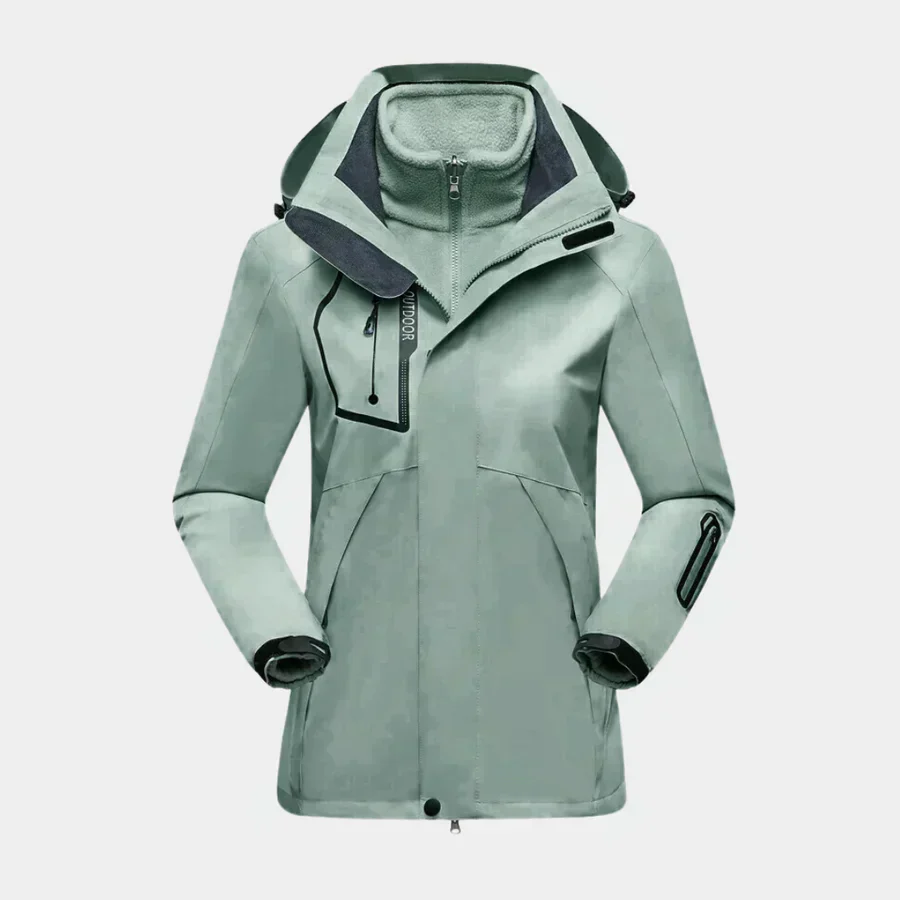 Drune | Outdoor-Jacke Wasserabweisend Schale Fleece Innenfutter 2-in-1 Design