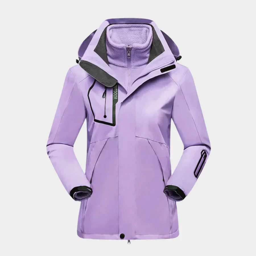 Drune | Outdoor-Jacke Wasserabweisend Schale Fleece Innenfutter 2-in-1 Design