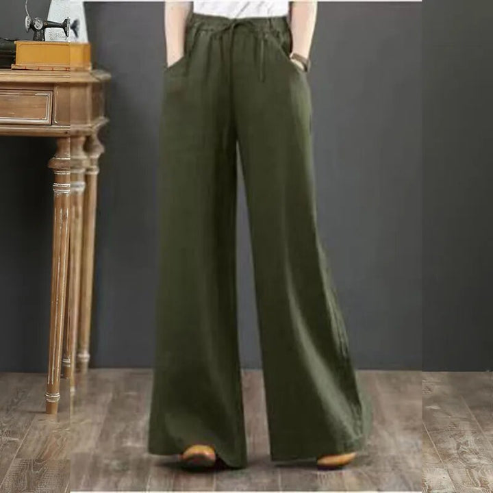 Drune | Vielseitige Leinenhose für Damen in großen Größen