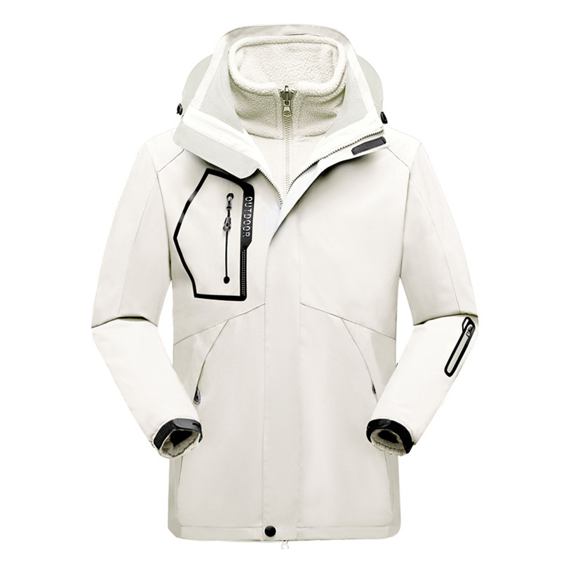 Drune | Outdoor-Jacke Wasserabweisend Schale Fleece Innenfutter 2-in-1 Design