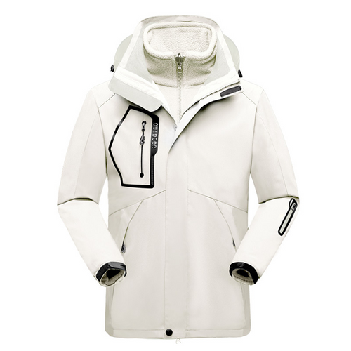 Drune | Outdoor-Jacke Wasserabweisend Schale Fleece Innenfutter 2-in-1 Design